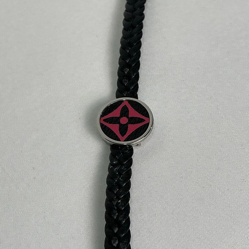 Louis Vuitton Pink Multicolor Murakami Canvas Adjustable Leather Bracelet